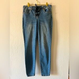 Lace up Blank NYC denim